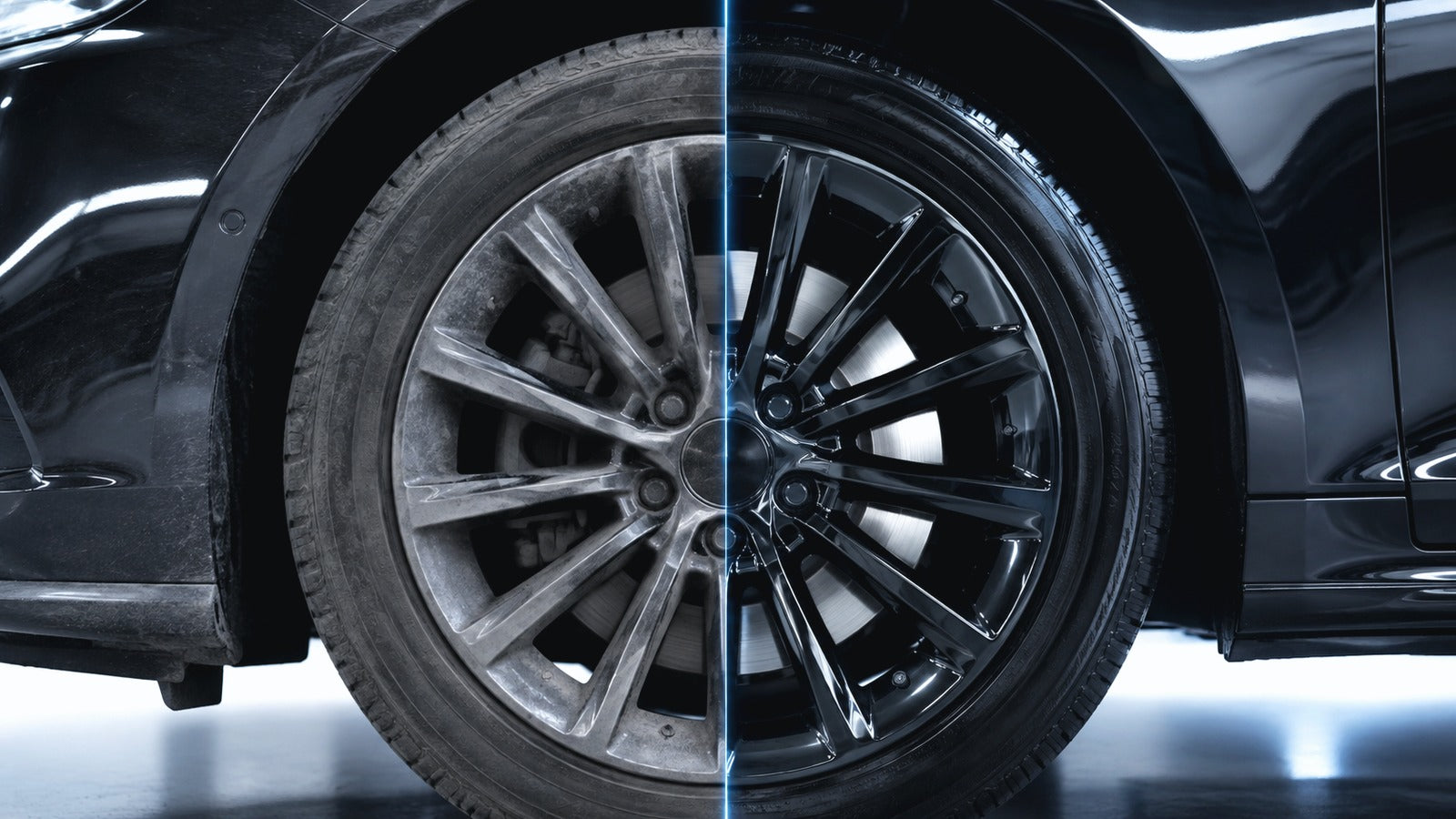 Wheel restoration before and after